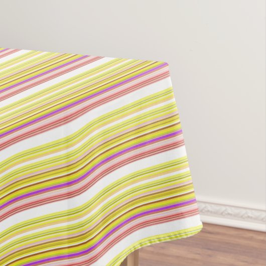 Nappe Belles rayures jaunes blanches (In Situ)