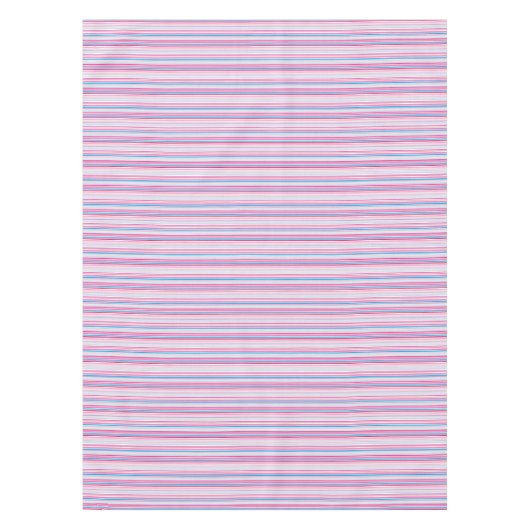 Nappe Belles rayures rose bleue (Devant)