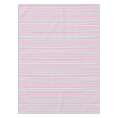 Nappe Belles rayures roses blanches (Devant)