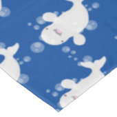 Nappe Béluga mignon bulles dessin de dessin animé (Angle)