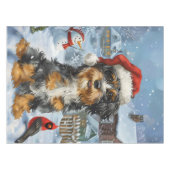 Nappe Bernedoodle Chien Winter Wonderland Noël (Devant (Horizontal))