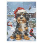 Nappe Bernedoodle Chien Winter Wonderland Noël (Devant)