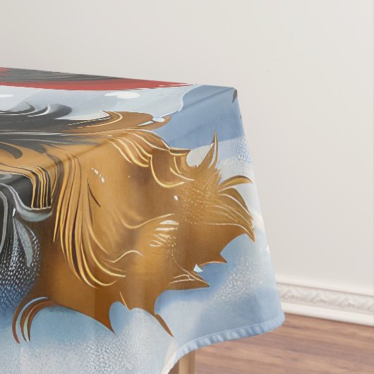 Nappe Bernedoodle Chien Winter Wonderland Noël (In Situ)