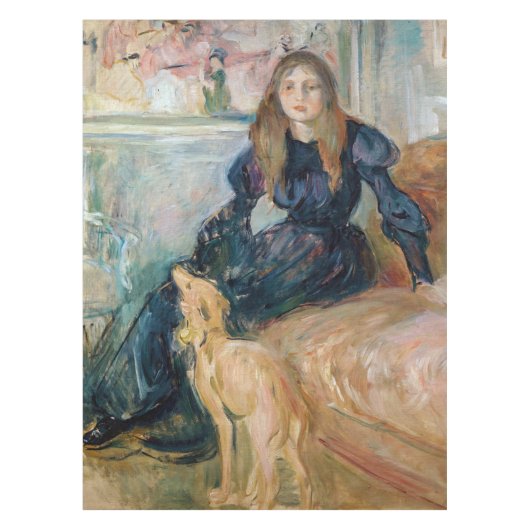 Nappe Berthe Morisot - Julie et son Greyhound Laerte (Devant)