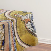 NAPPE BESTIAIRE MÉDIÉVAL, ANIMAUX FANTASTIQUES, ROUGE D' (In Situ)