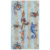 NAPPE BESTIAIRE MÉDIÉVAL, MONSTRES DE MER IMAGINAIRES AN (Devant)