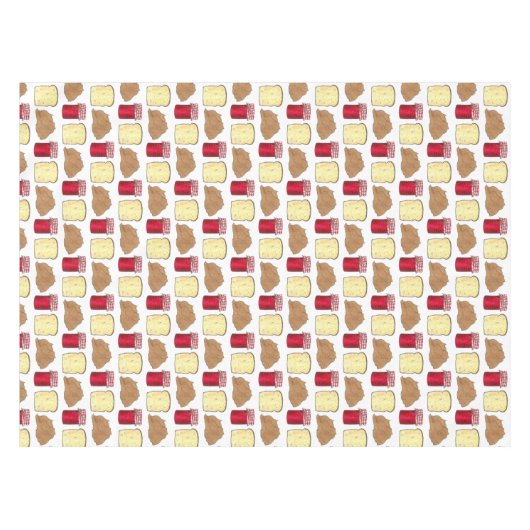 Nappe Beurre d'arachide Jelly Sandwich Pain Midi Nourrit (Devant (Horizontal))