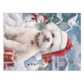 Nappe Bichon Frise Chien Hiver Merveilles Pays de Noël J (Devant (Horizontal))