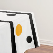 Nappe Bienvenue Amis Orange Points Jaunes (In Situ)