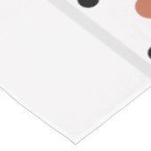 Nappe Bienvenue Terra Cotta Sable Points Noirs (Angle)