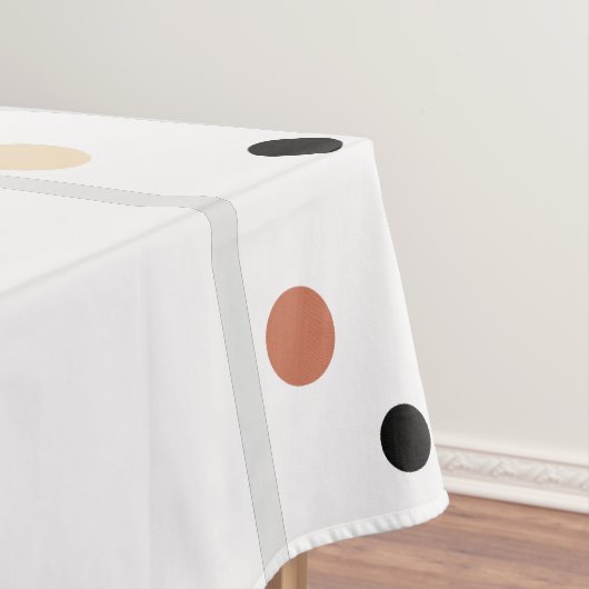 Nappe Bienvenue Terra Cotta Sable Points Noirs (In Situ)