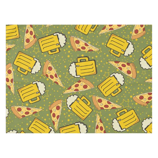 Nappe Bière et Motif de pizza (Devant (Horizontal))