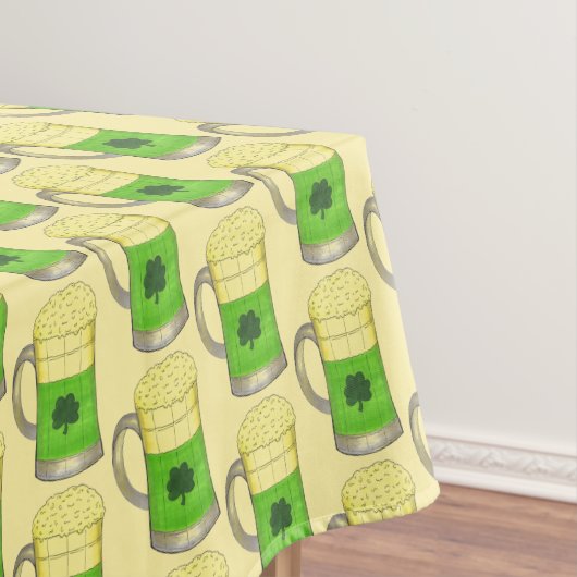 Nappe Bière verte Shamrock irlandaise St. Patrick's Day (In Situ)