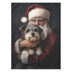 Nappe Biewer Terrier avec le Père Noël Noël Festif