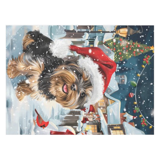 Nappe Biewer Terrier Chien Winter Wonderland Noël Joie (Devant (Horizontal))