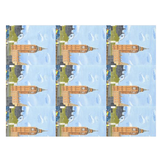 Nappe Big Ben London tablecloth  (Devant (Horizontal))