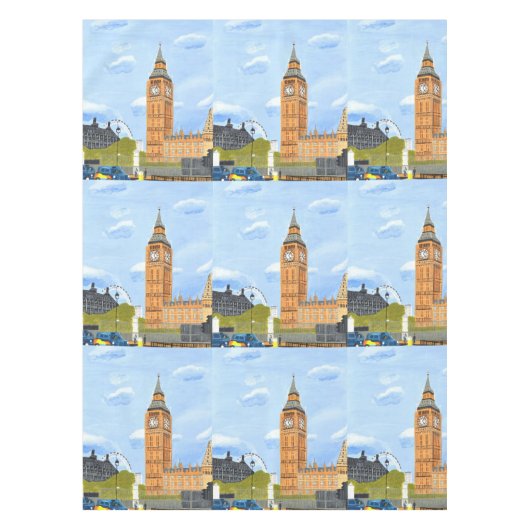 Nappe Big Ben London tablecloth  (Devant)