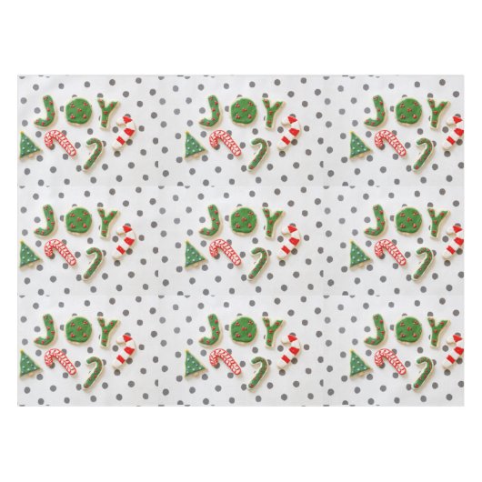 Nappe Biscuits de Noël de joie (Devant (Horizontal))