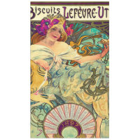 Biscuits Lefevre-Utile par Alphonse Mucha (1896)