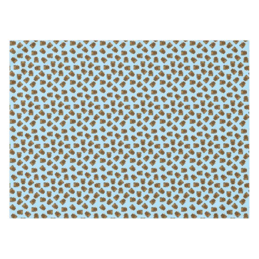 Nappe Bison Buffalo fête d'anniversaire Bleu (Devant (Horizontal))