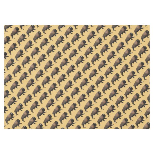 Nappe Bison galopant (Devant (Horizontal))