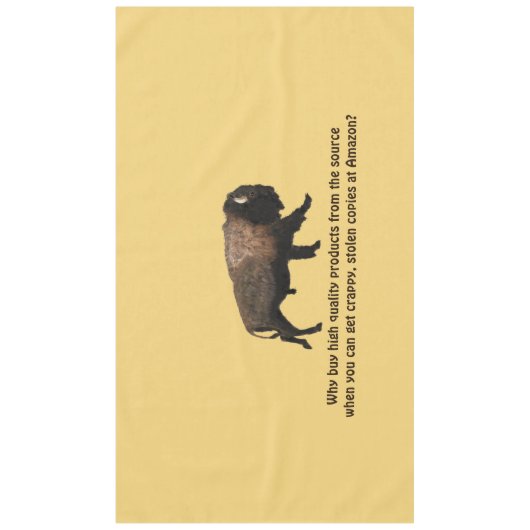 Nappe Bison galopant - Attention (Devant)