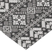Nappe Black and White Christmas Fair Isle Motif (Angle)