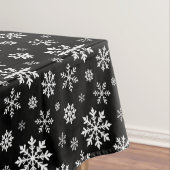 Nappe Black And White Winter Snowflake Pattern Modern (In Situ)