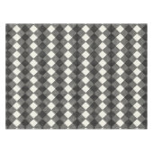 Nappe Black Cream Art Déco Diamond Circuit Board Motif (Devant (Horizontal))