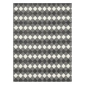 Nappe Black Cream Art Déco Diamond Circuit Board Motif (Devant)