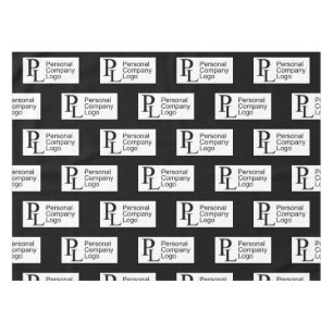 Nappe Black Custom Tablecloth Logo Business Stall Événem