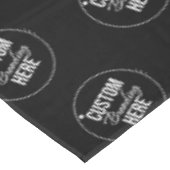 Nappe Black Custom Trade Show Restaurant Business Logo (Angle)