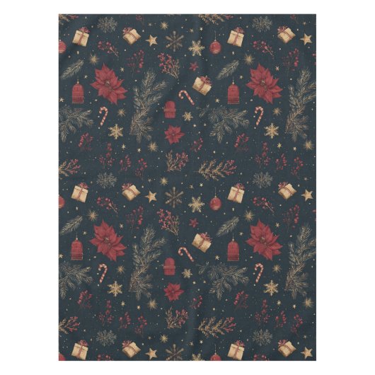 Nappe Black Holiday Watercolor Pine Berry Whimsical (Devant)