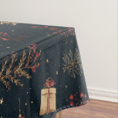 Nappe Black Holiday Watercolor Pine Berry Whimsical (In Situ)