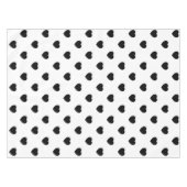 Nappe Black Love Hearts Arrière - plan blanc (Devant (Horizontal))