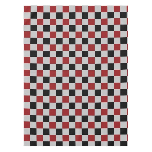 Nappe Black Red Check Tablecloth (Devant)