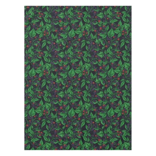 Nappe Blackberry sur gris foncé (Devant)