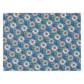 Nappe Blanc Bleu Jaune Orange Rouge Fleurs de marais Mot (Devant (Horizontal))