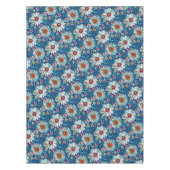 Nappe Blanc Bleu Jaune Orange Rouge Fleurs de marais Mot (Devant)