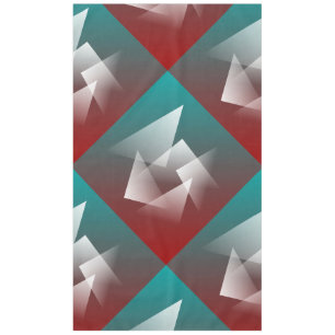 Nappe blanc bordeaux turquoise
