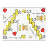 Nappe Blanc Cheesy Pizza Party Yellow Mouse (Devant (Horizontal))