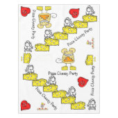 Nappe Blanc Cheesy Pizza Party Yellow Mouse (Devant)