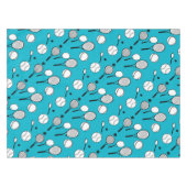 Nappe Blanc de noir bleu de tennis (Devant (Horizontal))