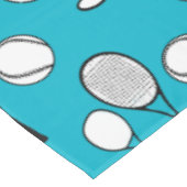 Nappe Blanc de noir bleu de tennis (Angle)