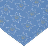Nappe Blanc Edelweiss Outline Motif bleu (Angle)