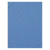 Nappe Blanc Edelweiss Outline Motif bleu (Devant)