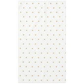 Nappe Blanc et motif de pois de regard d'or élégant (Devant)