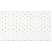 Nappe Blanc et motif de pois de regard d'or élégant (Devant (Horizontal))
