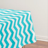 Nappe Blanc et motif de zigzag d'Aqua (In Situ)