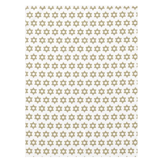 Nappe Blanc moderne | Chanoukah | ÉTOILE DE DAVID (Devant)